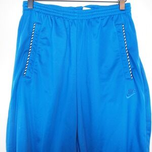 Vtg 90's Nike Gray Tag Royal Blue Zippered Jogger Track Pants Men's Sz Medium